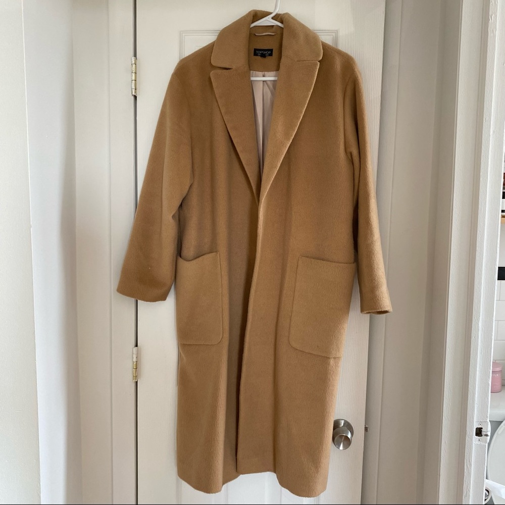 Topshop Women’s Trench Coat in Camel